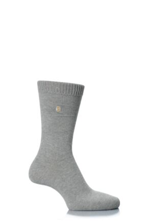 Mens 1 Pair SockShop Colour Burst Cotton Socks with Smooth Toe Seams