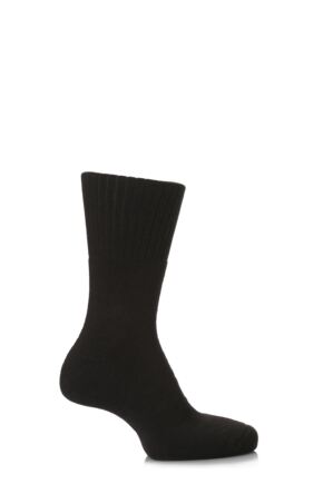 Mens and Ladies 1 Pair SockShop Comfort Cuff and Full Cushioned Cotton Socks