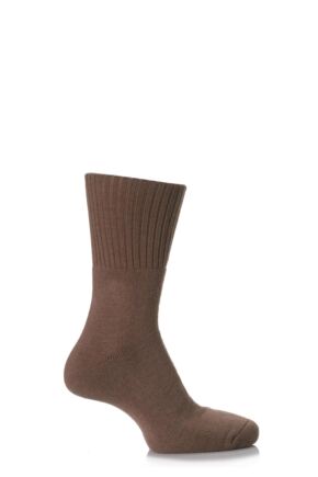 Mens and Ladies 1 Pair SockShop Comfort Cuff and Full Cushioned Cotton Socks