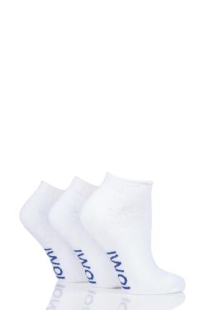 Ladies 3 Pair Iomi Footnurse Cushioned Foot Diabetic Trainer Socks