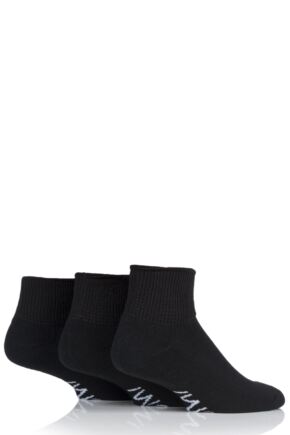Mens 3 Pair SockShop Iomi Footnurse Gentle Grip Diabetic Ankle Socks