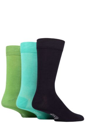 Mens 3 Pair Wildfeet Plain Bamboo Socks