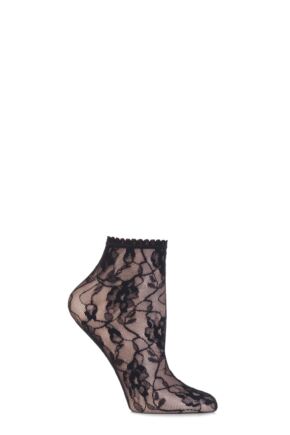 Ladies 1 Pair Jonathan Aston Sweet Roses Lace Anklets