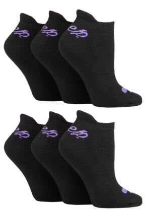 Ladies 6 Pair Jeep Performance Polyester Cushioned Trainer Socks