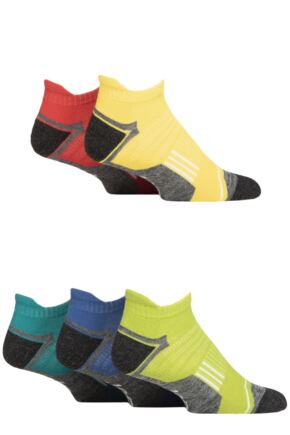 Mens 5 Pair Jeep Technical Trainer Sport Socks