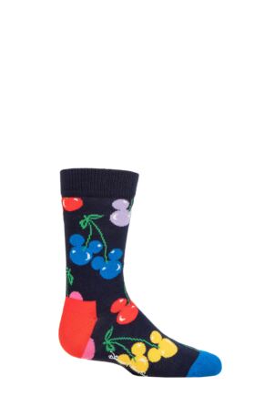 Kids 1 Pair Happy Socks Disney Very Cherry Mickey Sock Multi 7-9 Years