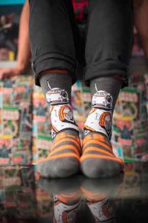 STAR WARS NEW HEROES BB-8, REY AND FINN SOCKS