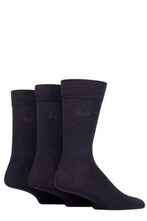 Mens 3 Pair Pringle Plain Modal Socks