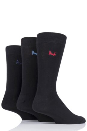 Mens 3 Pair Pringle Plain Rupert Bamboo Socks