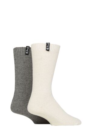 Mens 2 Pair Pringle Recycled Wool Boot Socks