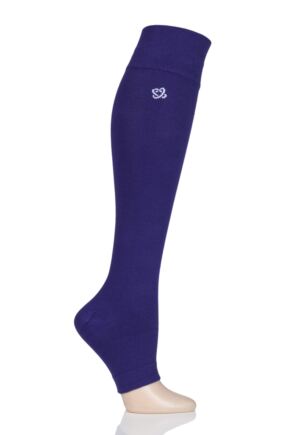 Mens and Ladies 1 Pair Atom Milk Compression Open Toe Socks Purple Medium