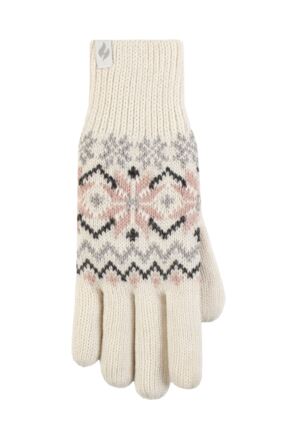 Ladies 1 Pack SOCKSHOP Heat Holders Avens Patterned Gloves