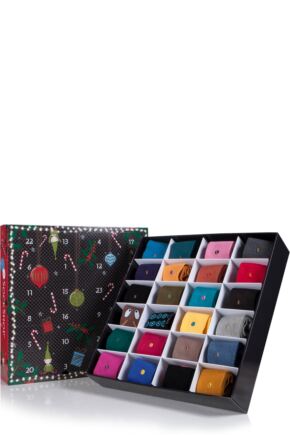 Ladies SockShop Colour Burst Socks Advent Calendar - 24 Pairs of Socks