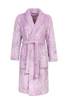 Ladies 1 Pack SOCKSHOP Heat Holders Fleece Dressing Gown