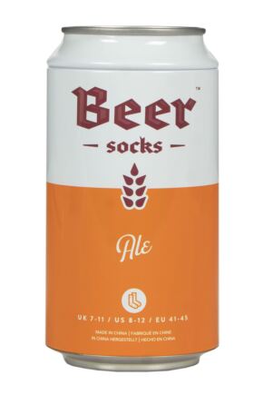 Luckies of London 1 Pair Beer Can Gift Box Cotton Socks Ale 7-11 UK