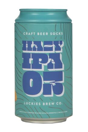 Luckies of London 1 Pair Craft Beer Can Gift Box Cotton Socks Hazy IPA 7-11 UK