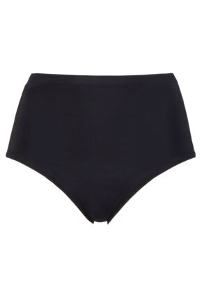 Ladies 1 Pack Love Luna Swim Period Briefs Black 20-22 UK