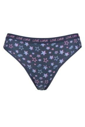 Love Luna 1 Pack Girl's First Period Bikini Brief Denim 10-11 Years