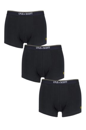 Mens 3 Pack Lyle & Scott Fergus Cotton Trunks