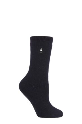 Ladies 1 Pair Heat Holders 1.6 TOG Lite Plain Socks