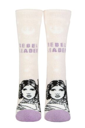 Ladies 1 Pair SOCKSHOP Heat Holders Disney Star Wars 1.6 TOG Lite Princess Leia Thermal Socks