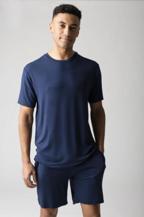 Mens 1 Pack Lazy Panda Bamboo Loungewear Selection T-Shirt
