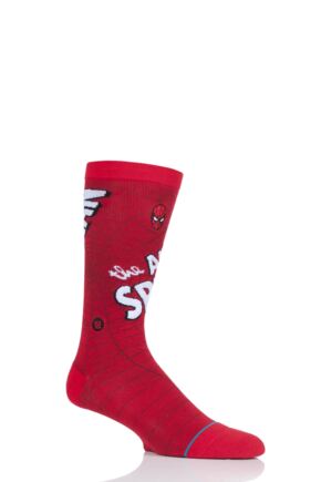 Mens 1 Pair Stance Marvel Amazing Spider-Man Cotton Blend Socks