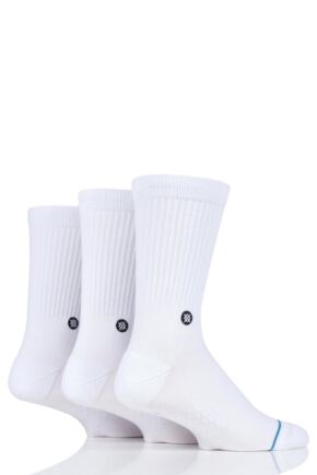 Mens and Ladies 3 Pair Stance Icon Cotton Socks