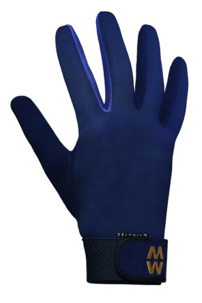 Mens and Ladies 1 Pair MacWet Long Climatec Sports Gloves Navy 8.5