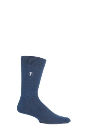 Mens 1 Pair SOCKSHOP New Individual Embroidered Initial Socks - A-E