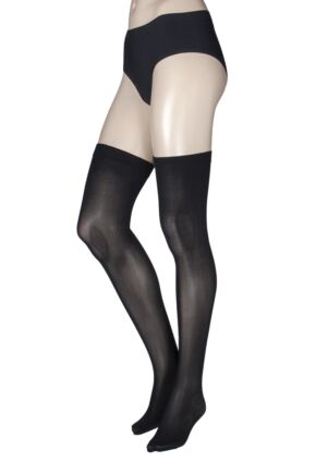 Ladies 1 Pair Miss Naughty 60 Denier Opaque Stockings - Up to XXXL