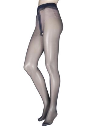 Ladies 1 Pair Miss Naughty Luxury Sheer Crotchless Tights - Up to XXXL