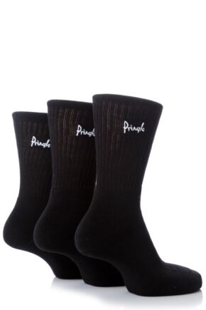 Mens 3 Pair Pringle Cotton Cushion Sports Socks