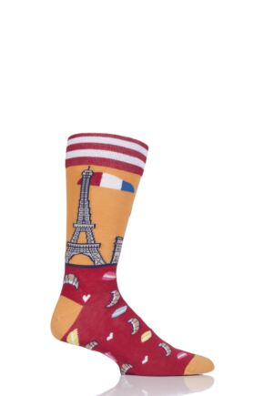Mens 1 Pair Moustard Paris Cotton Socks