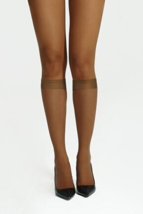 Ladies 2 Pair Pendeza 15 Denier Tone 10, 20, 30, 40 and 50 Knee Highs For Darker Skin Tones