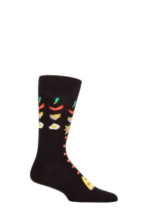 Happy Socks 1 Pair Pizza Invaders Socks