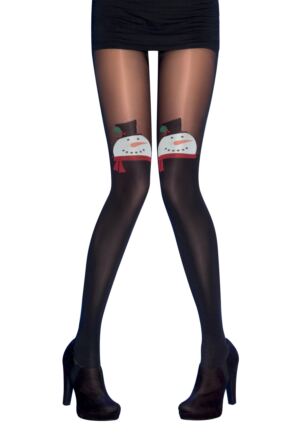 PRETTY POLLY CHRISTMAS SNOWMAN MOCK OVER THE KNEE TIGHTS