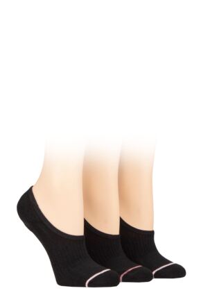 Ladies 3 Pair SOCKSHOP Wildfeet Cotton Sports Shoe Liner Socks