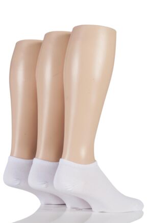 Mens 3 Pair SOCKSHOP Bamboo Trainer Socks with Smooth Toe Seams