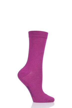 Ladies 1 Pair SOCKSHOP Colour Burst Bamboo Socks with Smooth Toe Seams Kiss From A Rose 4-8 Ladies