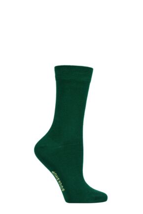 Ladies 1 Pair SOCKSHOP Colour Burst Bamboo Socks with Smooth Toe Seams Message in a Bottle 4-8 Ladies