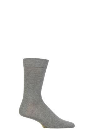 Mens 1 Pair SOCKSHOP Colour Burst Bamboo Socks with Smooth Toe Seams Fade to Grey 7-11