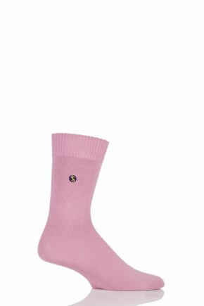 Mens 1 Pair SOCKSHOP Colour Burst Cotton Socks with Smooth Toe Seams