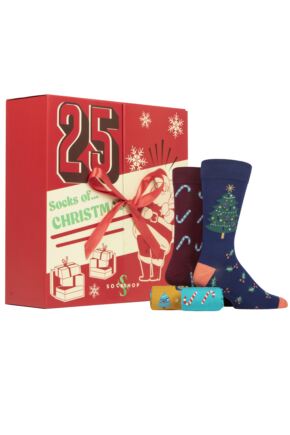 Mens and Ladies SOCKSHOP 25 Pair Christmas Advent Calendar