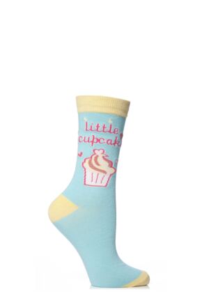 Ladies 1 Pair SockShop Dare To Wear My Little Cupcake Socks Green