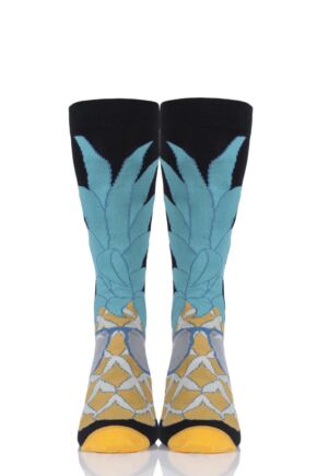 Mens 1 Pair SockShop Bamboo Cool Pineapple Socks
