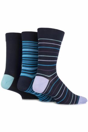 SOCKSHOP COMFORT CUFF BAMBOO STRIPED AND PLAIN SOCKS