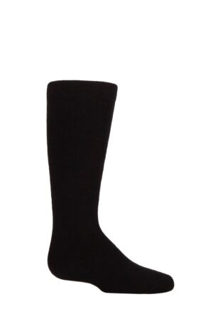 Boys and Girls 1 Pair SOCKSHOP Plain Wellyboot Full Cushion Bamboo Socks with Comfort Cuff and Smooth Toe Seams Black 4-5.5