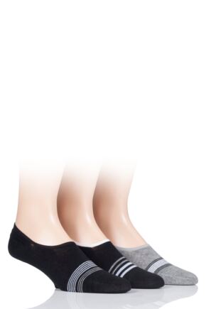 Mens 3 Pair SOCKSHOP Cotton Shoe Liner Socks