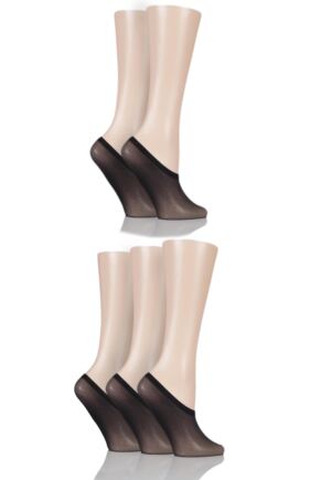 Ladies 5 Pair SOCKSHOP 15 Denier Shoe Liners